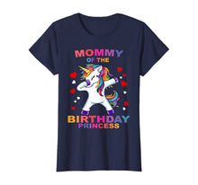 Load image into Gallery viewer, Mommy of the Birthday Princess Unicorn Girl T Shirt Outfit T-Shirt