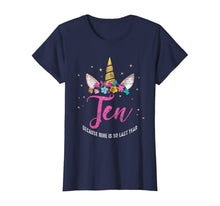 Load image into Gallery viewer, 10 Years Old Birthday Girl Gifts Unicorn 10th Birthday T-Shirt