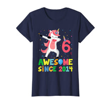 Load image into Gallery viewer, Cute Unicorn Dabbing Birthday Kids 6 Years Old 6th Bday T-Shirt