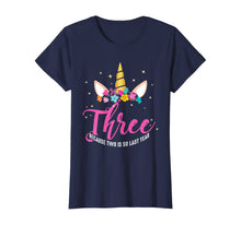 Load image into Gallery viewer, 3 Years Old Birthday Girl Gifts Unicorn 3rd Birthday T-Shirt