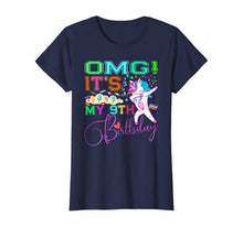 Load image into Gallery viewer, Emoji Unicorn Birthday TShirt For Girls 9 Years Old OMG