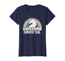 Load image into Gallery viewer, Unicorn 34st Birthday Gift Rainbow 1986 T-Shirt