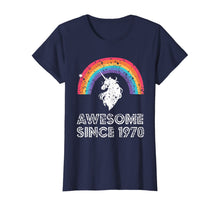 Load image into Gallery viewer, 1970 50th Birthday Gift Unicorn Rainbow 50 Years Old Costume T-Shirt