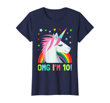 Load image into Gallery viewer, Unicorn Birthday Shirts For 10 Year Old Girls Boys OMG Gift
