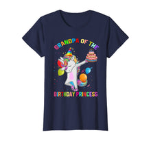 Load image into Gallery viewer, Mens Grandpa of the Birthday Princess Unicorn Outfit T-Shirt