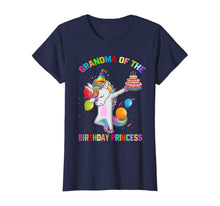 Load image into Gallery viewer, Womens Grandma of the Birthday Princess Unicorn Outfit T-Shirt