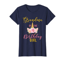 Load image into Gallery viewer, Grandma Birthday Girl Grandmother Gifts Unicorn Birthday T-Shirt