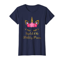 Load image into Gallery viewer, Floral Unicorn Stepdad Of The Birthday Princess T-shirt