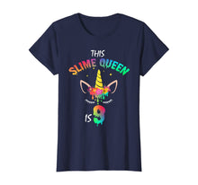 Load image into Gallery viewer, This Slime Queen Is 9-9th Birthday Girl Unicorn and Slime T-Shirt