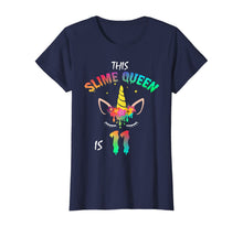 Load image into Gallery viewer, This Slime Queen Is 11-11th Birthday Girl Unicorn and Slime T-Shirt