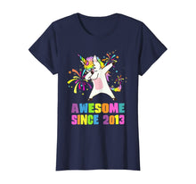 Load image into Gallery viewer, 7 Years Old 7th Birthday Awesome Since 2013 Unicorn T-Shirt
