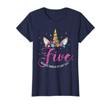 Load image into Gallery viewer, 5 Years Old Birthday Girl Gifts Unicorn 5th Birthday T-Shirt