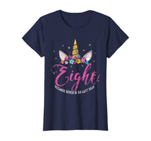 Load image into Gallery viewer, 8 Years Old Birthday Girl Gifts Unicorn 8th Birthday T-Shirt