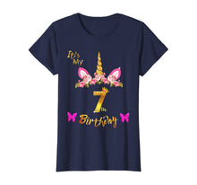 Load image into Gallery viewer, Unicorn Birthday Shirt For Girls OMG It's My 7th Birthday