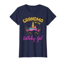 Load image into Gallery viewer, Grandma of the Unicorn Birthday Girl T-Shirt Matching Shirt