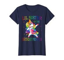 Load image into Gallery viewer, Lil Sister of the Birthday Princess Unicorn Girl T-Shirt