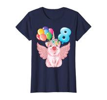 Load image into Gallery viewer, 8th Birthday Shirt Girl Pig and Unicorn Lovers Gift 8 Years