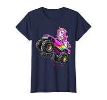 Load image into Gallery viewer, Monster Truck Unicorn Birthday Party Monster Truck Girl Gift T-Shirt