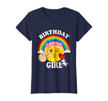 Load image into Gallery viewer, Emoji Birthday Shirt For Girls Unicorn Rainbow Heart Kiss