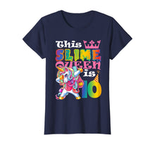 Load image into Gallery viewer, Girl Slime Queen 10 10th Birthday Unicorn T Shirt Gift