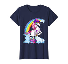 Load image into Gallery viewer, Unicorn Roller Skate Roller Derby Birthday Shirt Girls Gift