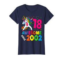 Load image into Gallery viewer, 18th Birthday Dabbing Unicorn Party Gift 18 Years Old Girl T-Shirt