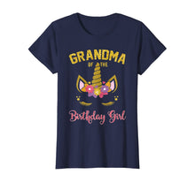 Load image into Gallery viewer, Grandma Of The Birthday Girl Party Outfit Unicorn Matching T-Shirt