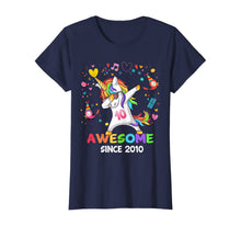 Load image into Gallery viewer, Dabbing Unicorn Awesome Since 2010 - 10th Birthday T-Shirt
