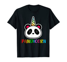 Load image into Gallery viewer, Cute Panda Unicorn Pandicorn Birthday Panda T-Shirt