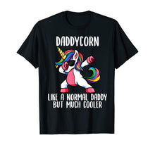 Load image into Gallery viewer, Mens Unicorn Daddy Girl Birthday Party Apparel, DaddyCorn Cute T-Shirt