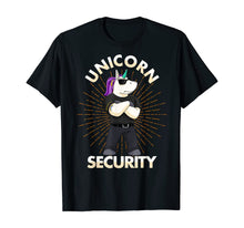 Load image into Gallery viewer, Unicorn Security Birthday Mens Boys Dad Gift T-Shirt