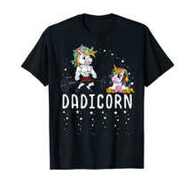 Load image into Gallery viewer, Mens Dadicorn Unicorn Dad Fitness Gym Weightlifting Birthday T-Shirt
