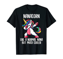 Load image into Gallery viewer, Unicorn Nana Girl Birthday Party Apparel, NanaCorn Cute T-Shirt