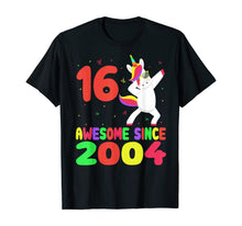 Load image into Gallery viewer, 16th Birthday Gifts 16 Yrs Old Unicorn Dabbing Tee Kid Party T-Shirt