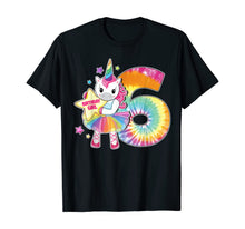 Load image into Gallery viewer, 6th Birthday Unicorn Shirt Gift for Girls Age 6 Tie Dye Tee T-Shirt