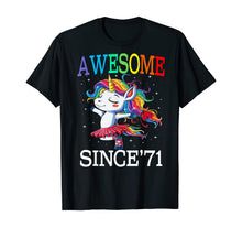 Load image into Gallery viewer, Unicorn 49th Birthday Gift Rainbow 1971 49 Years Old T-Shirt
