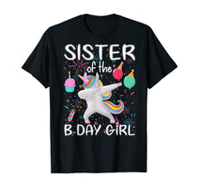 Load image into Gallery viewer, Matching Unicorn Sister Shirt , Sister of the Birthday Girl