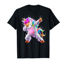 Load image into Gallery viewer, Fantasy Unicorn Dabbing T Shirt Gift Kids Girls Boys Womens