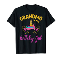 Load image into Gallery viewer, Grandma of the Unicorn Birthday Girl T-Shirt Matching Shirt