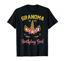 Load image into Gallery viewer, Grandma Of The Birthday Girl Party Outfit Unicorn Matching T-Shirt