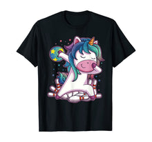 Load image into Gallery viewer, Dabbing Unicorn Bowling Birthday Party Gift For Girls T-Shirt