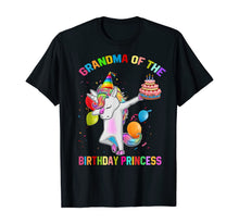 Load image into Gallery viewer, Womens Grandma of the Birthday Princess Unicorn Outfit T-Shirt