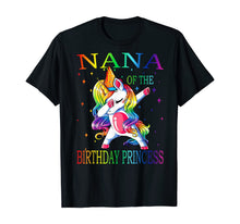 Load image into Gallery viewer, Nana of the Birthday Princess Unicorn Girl T-Shirt