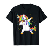 Load image into Gallery viewer, Dabbing Unicorn T-Shirt - Unicorn Dab T-Shirt - Unicorn Gift