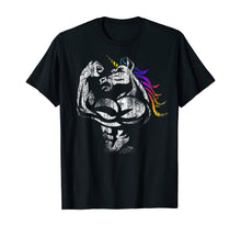 Load image into Gallery viewer, Unicorn With Muscle shirt Birthday Fathers Day Gym T-Shirt T-Shirt