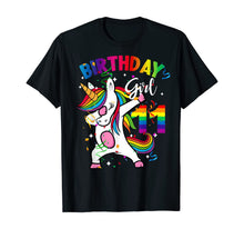 Load image into Gallery viewer, 11 Year Old Kid 11th Birthday Gift Dabbing Unicorn T-Shirt