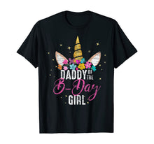 Load image into Gallery viewer, Daddy Of The B Day Girl Father Gifts Unicorn Birthday T-Shirt