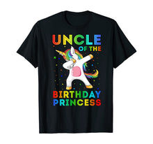 Load image into Gallery viewer, Uncle Of The Birthday Princess Unicorn Dabbing Shirt