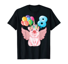 Load image into Gallery viewer, 8th Birthday Shirt Girl Pig and Unicorn Lovers Gift 8 Years