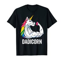 Load image into Gallery viewer, Mens Funny Unicorn Dad Girl Birthday Party Apparel Dadicorn Cute T-Shirt